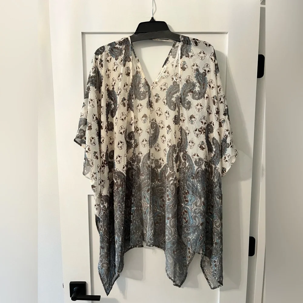 Daniel Rainn Women’s Kimono – XS/S | Paisley Print Duster